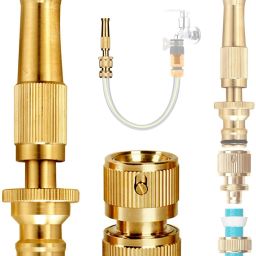 Real Brass Water Spray Gun Nozzle Car, Bike, Garden.-15