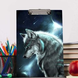 Sea dog barks Digital Reprint Clip Board Exam Pad (14x9.5 Inches)-13