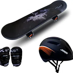 Power Kids Eco 26" inches Skateboard, Helmet & Knee Guard for Beginners Boys & Girls (6 Years & Above) Skating Kit-image-83