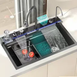 Millenium Series Piano sink with digital integrated multifunctIon Vessel Sink-image-64