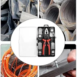 jancom 5-In-1 Multifunctional Wire Stripper Combination Interchangeable Pliers Kit Lineman Plier image 4