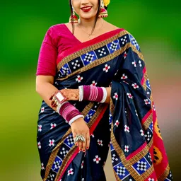 tareni Printed Sambalpuri Pure Cotton Saree-picture-44