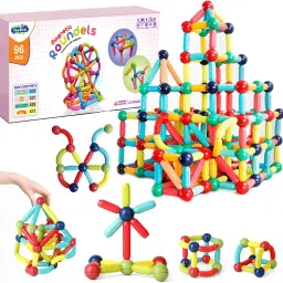 Magnetic Sticks 96 pcs Building Blocks for Kids- Magnetic Toys-image-81