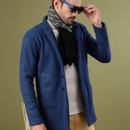 Polar Fleece Solid Coat For Men-image-92