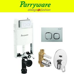 parryware Half Frame Concealed Cistern, with divater body upper Pluto set of 1 pic 114 Dual Flush Tank-picture-39