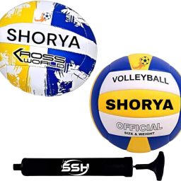 SOFT PU KROSSWORLD VOLLEYBALL AND SUPER VOLLEYBALL COMBO WITH AIR PUMP Water Polo Ball-picture-3