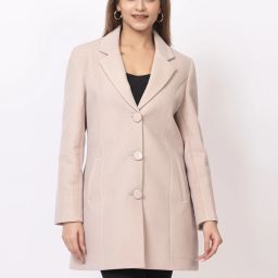 Acrylic blend Self Design Coat For Women-image-82