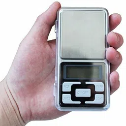 Pyzel Â Digital Display Mini Pocket Weight Scale 0.1 Gm to 200 Grams for Jewellery , Gold, Silver, Platinum Weighing Mini Machine with Auto Weighing Scale (Silver) Weighing Scale image 2