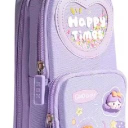 Canvas Pencil Case 6 Layer with 3 Compartment Cute Aesthetic for Girls & Boys Kawaii Pencil Pouch 3 Compartment Cute Pencil Pouch Pencil Box Pen Pencil Pouch Art EVA Pencil Box-image-42
