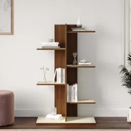 flipkart perfect homes Darakht Wooden Bookshelf Modern Open Storage Rack for Living Room, Office Engineered Wood Open Book Shelf-picture-2