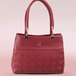 Maroon Women Hand-held Bag - Medium 66-7210-Maroon-image-9