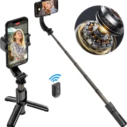 Wifton Gimbal Stabilizer for Smartphone Extendable Bluetooth Selfie Stick and Tripod-IX Single Gimbal for Mobile, Camera-24