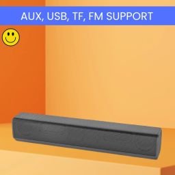 GUGGU Music Bar (PORTABLE HOME THETER SOUNDBAR)With Stereo Sound & 1200mAh BatteryH109 20 W Bluetooth Soundbar-image-80