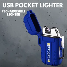 Explorer USB Cigaratte Lighter, Windproof Flameless ARC Rechargeable LighterC338 Explorer USB Cigaratte Lighter, Windproof Flameless ARC Rechargeable LighterC338 Pocket Lighter-image-10