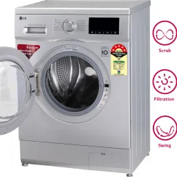 lg 6.5 kg with Inverter ,5 Star Fully Automatic Front Load with In-built Heater Silver image 5