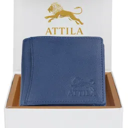 attila Men Casual Blue Genuine Leather RFID Wallet-picture-15