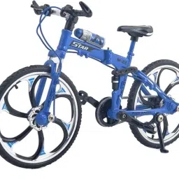 Metal Bicycle Toy for Kids Ornaments Desktop Mini Retro Style Bicycle ( Any 1 )-image-54