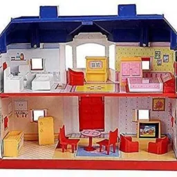 BEST A1PREMIUM QUALITY My Country Doll House Playset with living room ,bedroom, bath room, dining room 24 Pieces (Multicolor) (Multicolor)-image-82