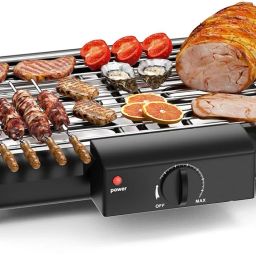 BAR-BQ40, 2000W Double Tube Electric Non-Stick Smokeless Indoor Barbeque Open Grill-60