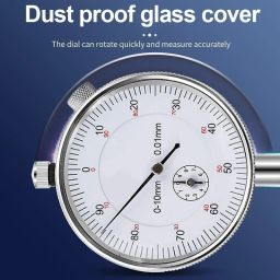 lubaba Aerospace Dial Indicator, 0-10mm x 0.01mm Precision Test Gauge Tool Dial Indicator image 5