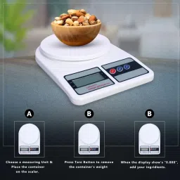 trendify SF-400 Digital Scale with LCD Display with Capacity 10Kg, Scale for Home Baking Weighing Scale image 2