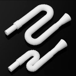 (P OF 2) PVC HOSE PIPE FOR WASH BASIN/ SINK 1.102 PVC Kitchen Pipe for Sink/ Waste/ Wash Basin Expandable & Flexible Drain Pipe Hose Pipe-image-63