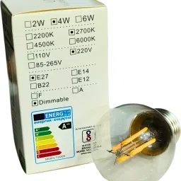 tip 'n' top 4 W Basic Round E27 LED Bulb image 2