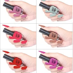 Chip Free Nail Polish | Glossy Finish | Rich Pigmentation | Quick Drying Formula Multicolor-6-image-22