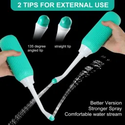 Portable bidet, Jet Spray for Toilet | Retractable, 2 angled Nozzles M311 Manual Bidets-image-78