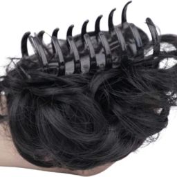 Curly Bun Clutcher Black Pack Of 1 Hair Extension-11