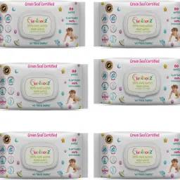 99%PureWater BabyWipes–Green Seal™ Certified|pH 5.5|Unscented|Plant Based|6 Pack-image-1