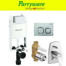 Half Frame Concealed Cistern, with divater body upper edge set of 1 pic 247 Dual Flush Tank-picture-0