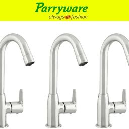 Uno Pillar Tap Swan neck for Wash Basin – Brass Body, set of 3 pic 225 Swan NeckPillar Tap for Wash Basin , Chrome Finish, Single Lever Faucet Pillar Tap Faucet-image-87