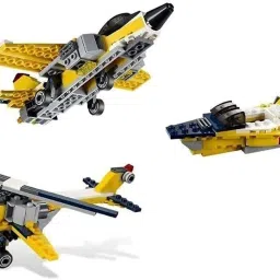 sr toys 130 Pcs Architect Series 3 in 1 Aeroplane Helicopter Lego Compatible Building Blocks (Multicolor) image 3