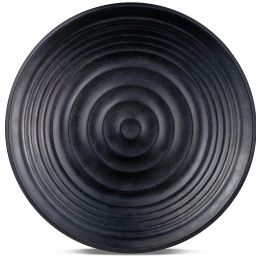 Spiral Melamine Round Quarter Plates (Black) - Pack of 3 Quarter Plate-image-54