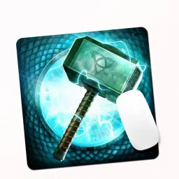 AK Creation Thor Hammer Wallpaper Designer Printed Matt Finished Anti-Skid Non-Slip Rubber Base Mouse Pad/Desk Pad for Work from Home||Office||Gaming||PC||Laptop||Mousepad Mousepad-image-73