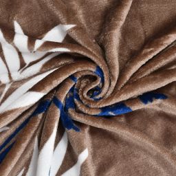 210 TC Fleece King Floral Fitted (Elastic) Bedsheet-image-54