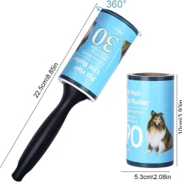 renesmee Lint Rollers for Pet Hair Sticky, 1 Handle with 5 Refills, 150 Total Sheets Lint Roller image 4
