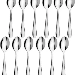TEA SPOON SET 12 Easy to Clean Stainless Steel Tea Spoon Set-13