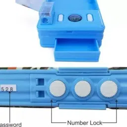 barbarik Spiderman Big Size Geometry Box with Number Password Lock (Set of 1) Geometry Box image 3
