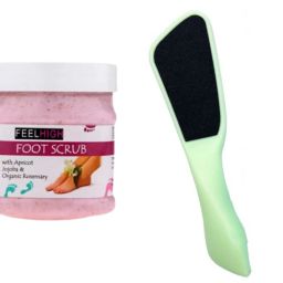 Foot Scrub 500gm And Cuticle file Dead skin remove Foot Scarper Callus Remover -Filer19 Multicolor-image-1