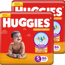 Comfy Baby Diaper Pants, Upto 50% Faster Absorption (86 X 2) - S-image-30