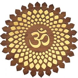 Beautiful Om Wooden Design Wall Hanging/stickable Wall Decor Piece/Wall Art-image-37