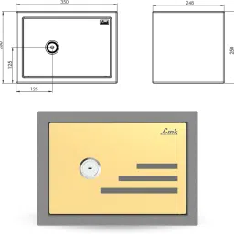 link Smart Safe Locker for Home | 21 Litres |Computerized key Access | Tijori Safe Locker image 4
