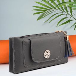Party, Formal, Casual Grey Clutch - Mini-image-49