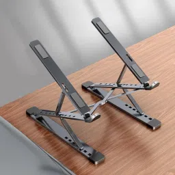 itup adjustable foldable laptop stand Adjustable Foldable Laptop Stand – Ergonomic Metal Holder for Desk Use Iron Desk Stand Laptop Stand with Adjustable Height Compatible with 26 - 35 cm Laptops-image-48