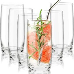 (Pack of 6) Water Glass Set for Juice Milk Water Glasses for Dinning Table Glass Set Water/Juice Glass-38