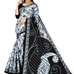 Printed Sambalpuri Cotton Blend Saree-image-1