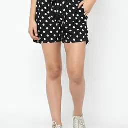 my swag Printed Women Black Regular Shorts-picture-24