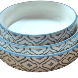 Ceramic Salad Bowl New Grey Salad Tray/Bowl-Dish Bowl-Salad Plate Serving Snack 5.5,6.5,7.5 Inch-19